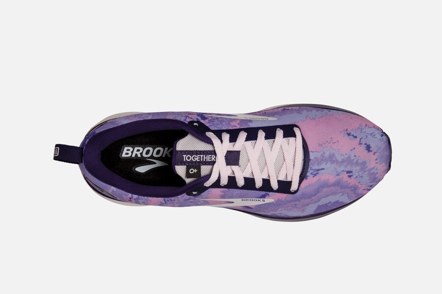 Brooks Running Shoes - Revel 4 Road Womens - Purple/Silver/Pink - QNL-651809